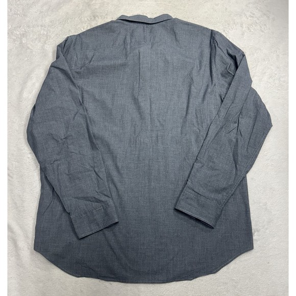 Banana Republic Custom 078 Wash Shirt Slim Fit Button Down Long Sleeve Gray XL - Picture 8 of 8
